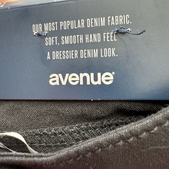 NEW Avenue 26T Butter Denim Black Jeans Womens Plus Size 26 Tall Stretchy Skinny - Picture 4 of 14
